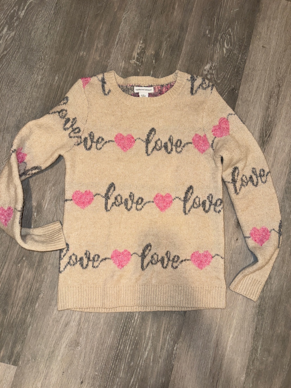 Cupcakes & Cashmere “love” sweater